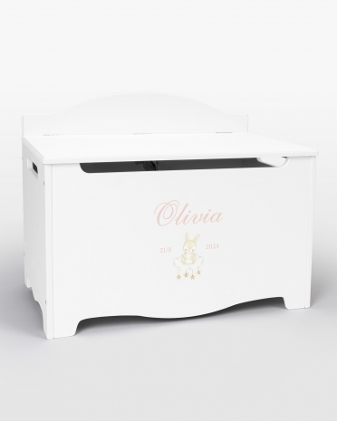 Opbevaringskiste med navn - Bunny