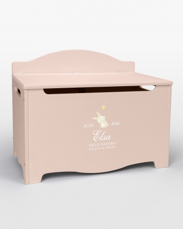 Dåbskiste med navn - Bunny