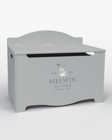 Opbevaringskiste med barnets fødselsoplysninger