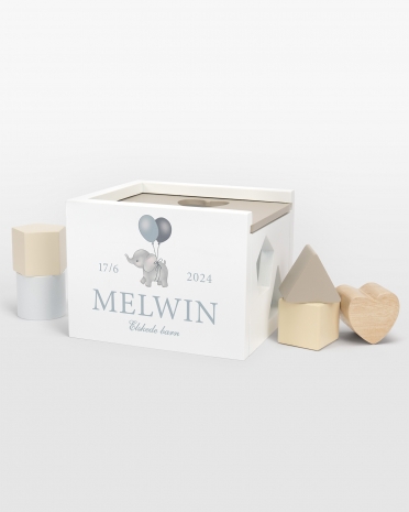 Sjove puttekasser & sorteringskasser med navn