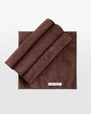Brune dekorationsservietter i velour