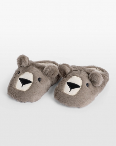 Barnetøfler med bjørnemotiv