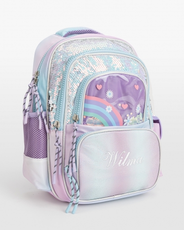 Børneh rygsæk med broderet navn