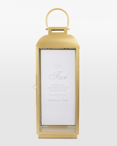 Lyslygte med valgfri tekst