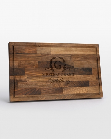 Stort Skærebræt Valnød - Crown