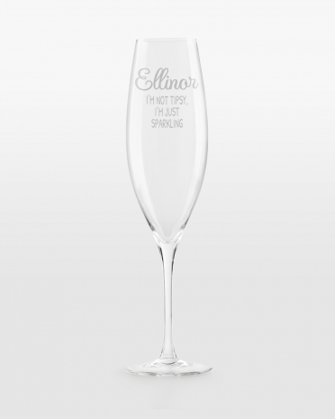 Champagneglas med personlig gravering