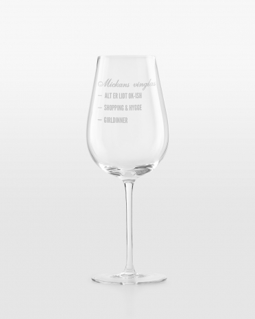 Personligt graveret vinglas