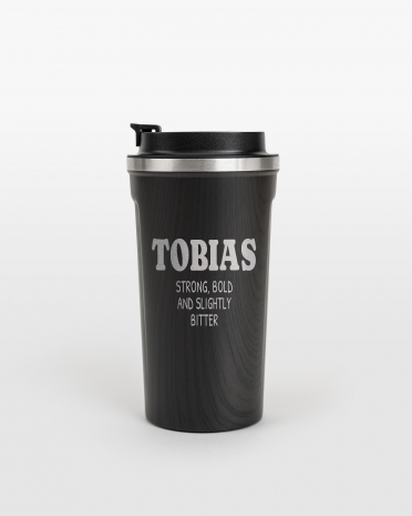 Stilren termokop med træinspireret look