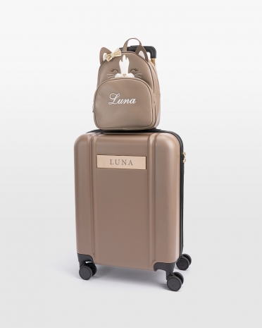 Kabinetaske og katterygsæk med navn