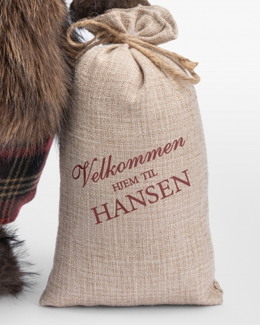 Julesæk med personlig julehilsen