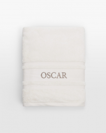 broderet håndklæde med navn