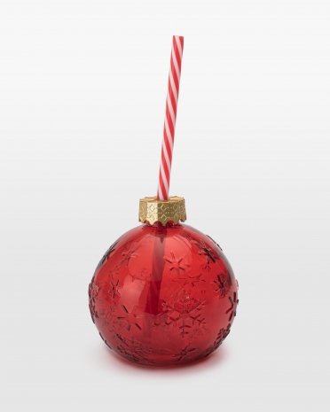 Drikkeglas formet som en julekugle