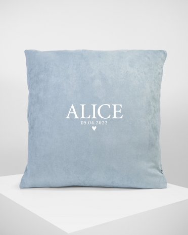 Pudebetræk med navn Blue - Dream Heart