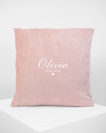 Pudebetræk med navn Pink - Dream Heart