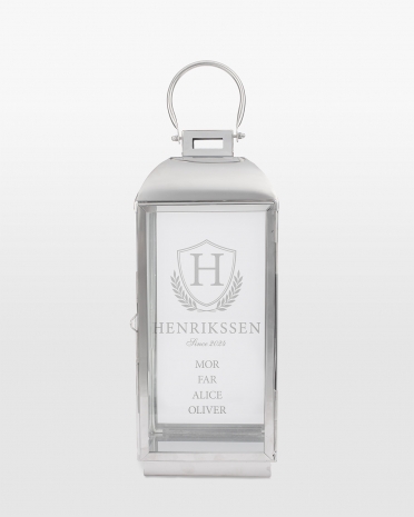 Klassisk, personlig gave - lanterne med navn