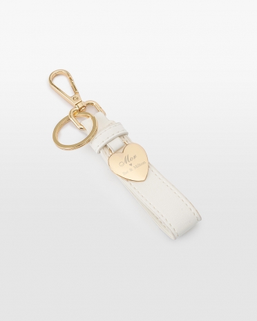 Nøglering i vegansk læder med indgravering