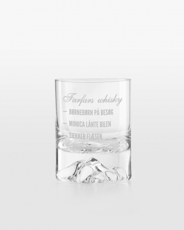 Graveret whiskyglas
