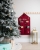 rød adventskalender med fire lommer