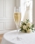 Smukt champagneglas med navn til bryllup