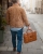 Skuldertaske med navn Cognac - Lounge