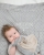Babytæppe med navn Grey