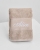 Brusehåndklæde med navn 70x140 cm - champagne script