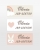 Navneskilte og klistermærker med kaninmotiv og to tekstlinjer