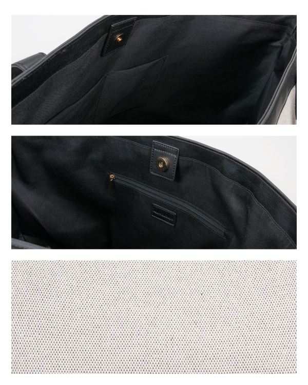 Strandtaske med navn, sort - Pristine