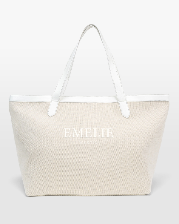 Strandtaske med navn