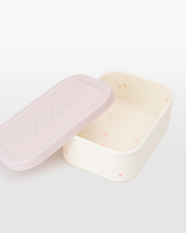 Madkasse i silikone til børn, creme - Hearts