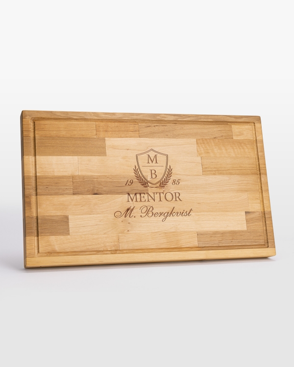 Skærebræt med personlig tekst til lærer