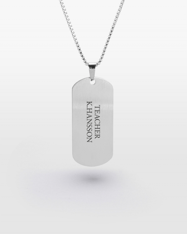 Personlig halskæde til lærer