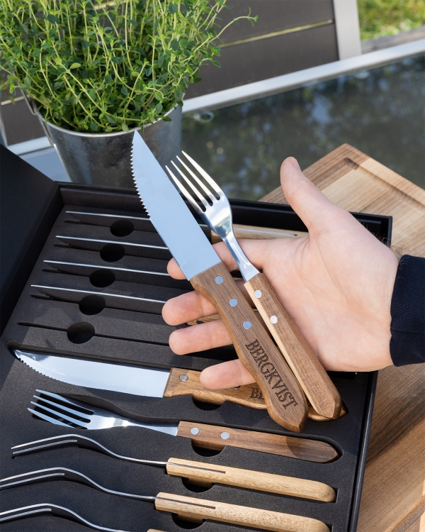 Grillbestik med træhåndtag