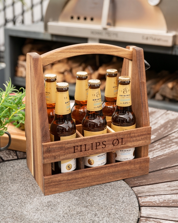 Ølkurv med personlig gravering