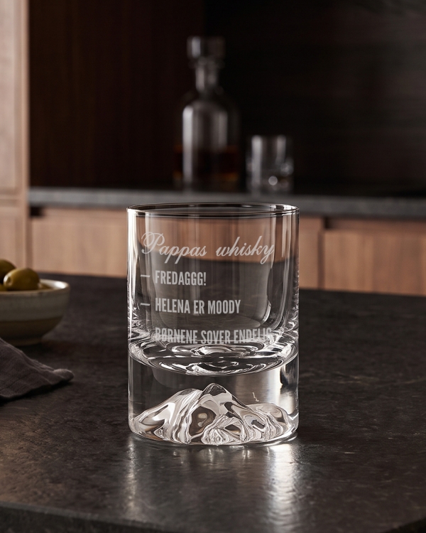 Whiskyglas med personlig gravering