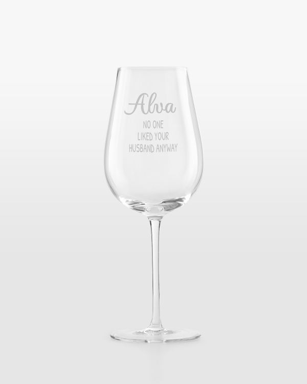 Glas med personlig gravering