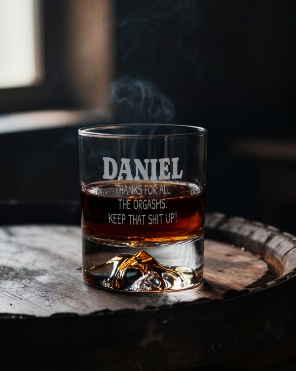 Personligt graverede whiskyglas