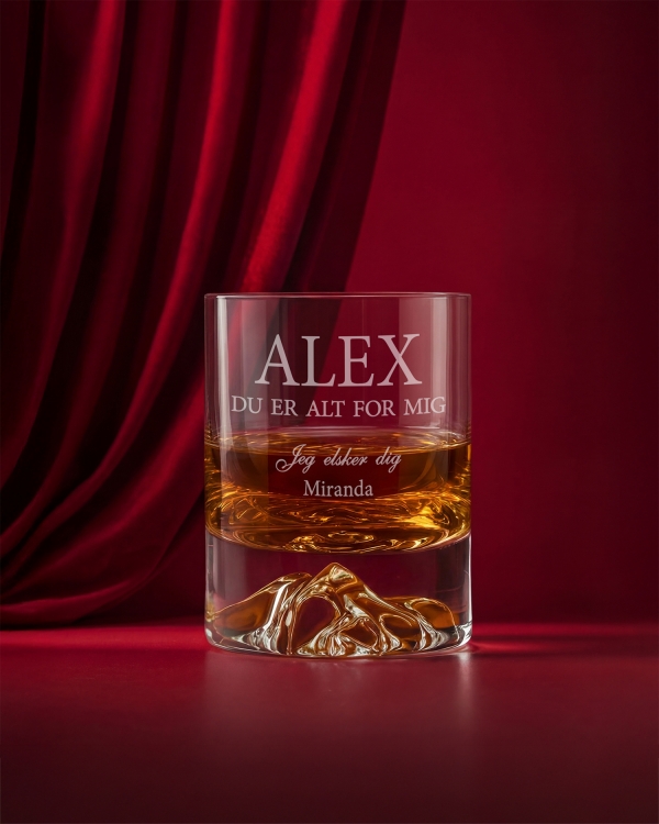 Personligt graverede whiskyglas