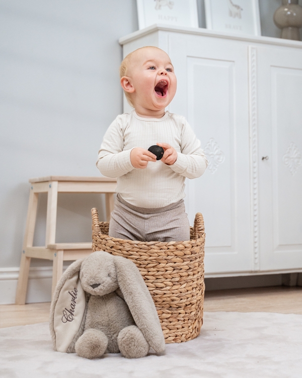 Nuttet kanin med navn til baby