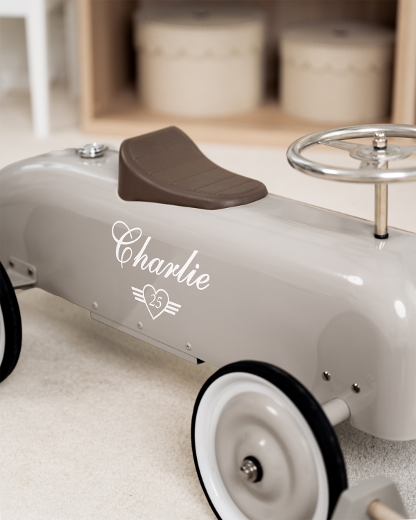 Gåbil med personligt tryk