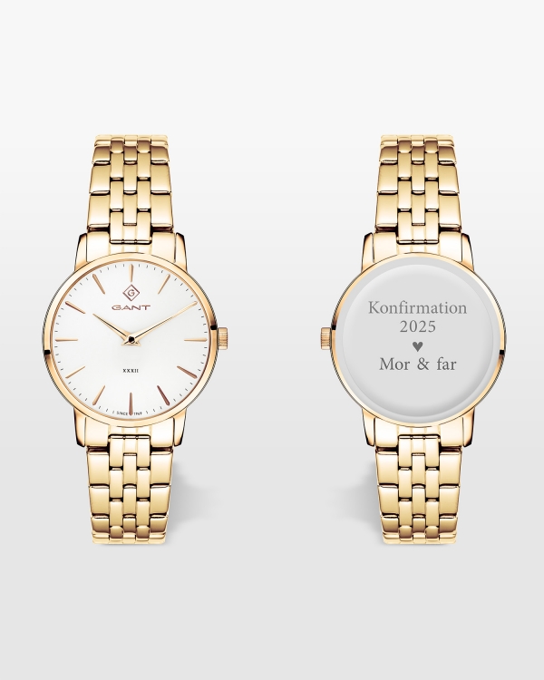 Gant ur med gravering, Park Avenue 32-IPG