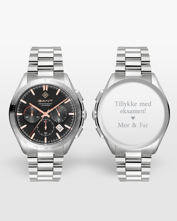 Gaveur til dimission med navn og tillykke