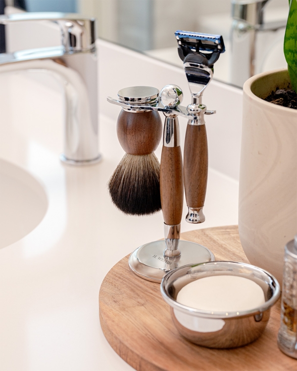luksuriøst barbersæt til ham med navn