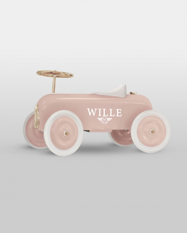 Mini gåbil med navn Pink - Vintage